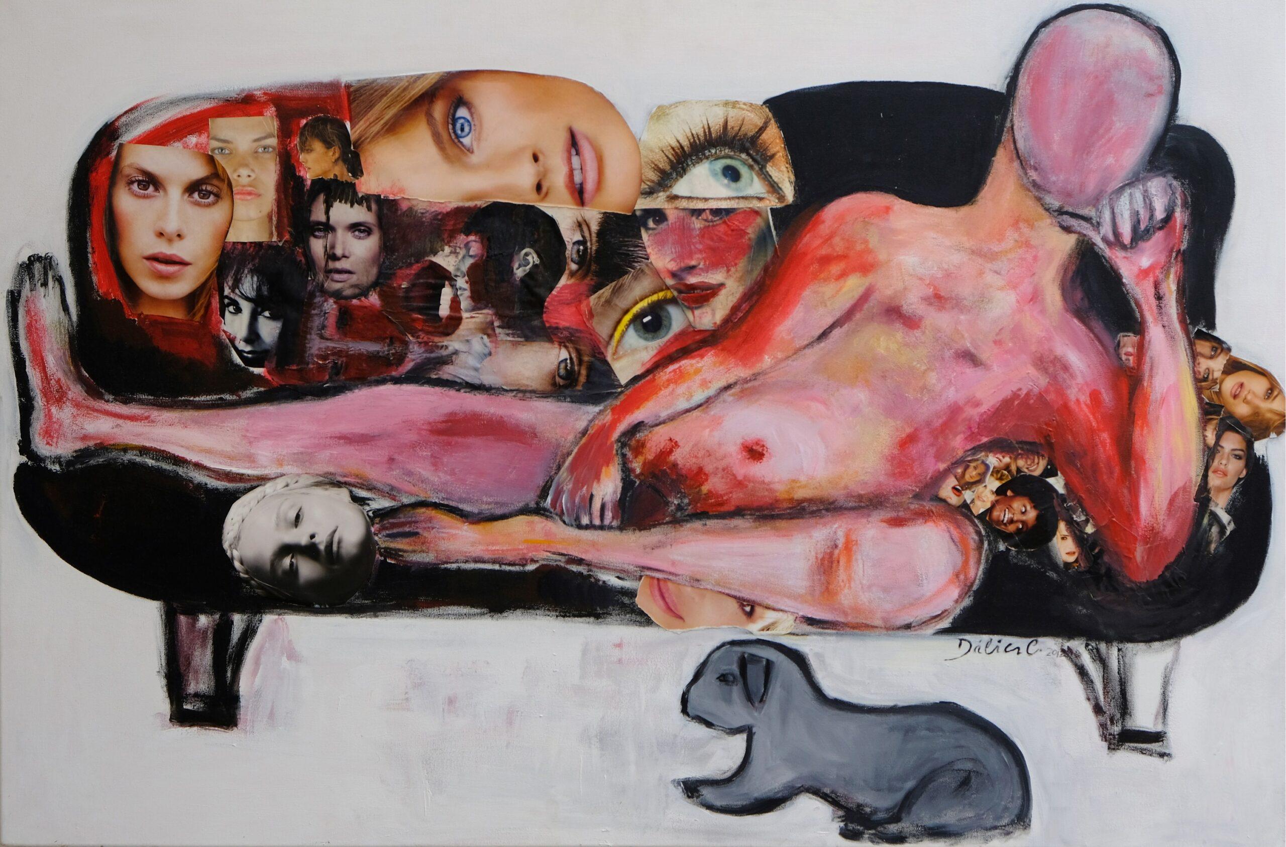 Sofa by Dália Cordeiro - Painting by Unknown
