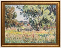 Sonya Keates - Olio del XX secolo incorniciato, Veduta dal campo di mais