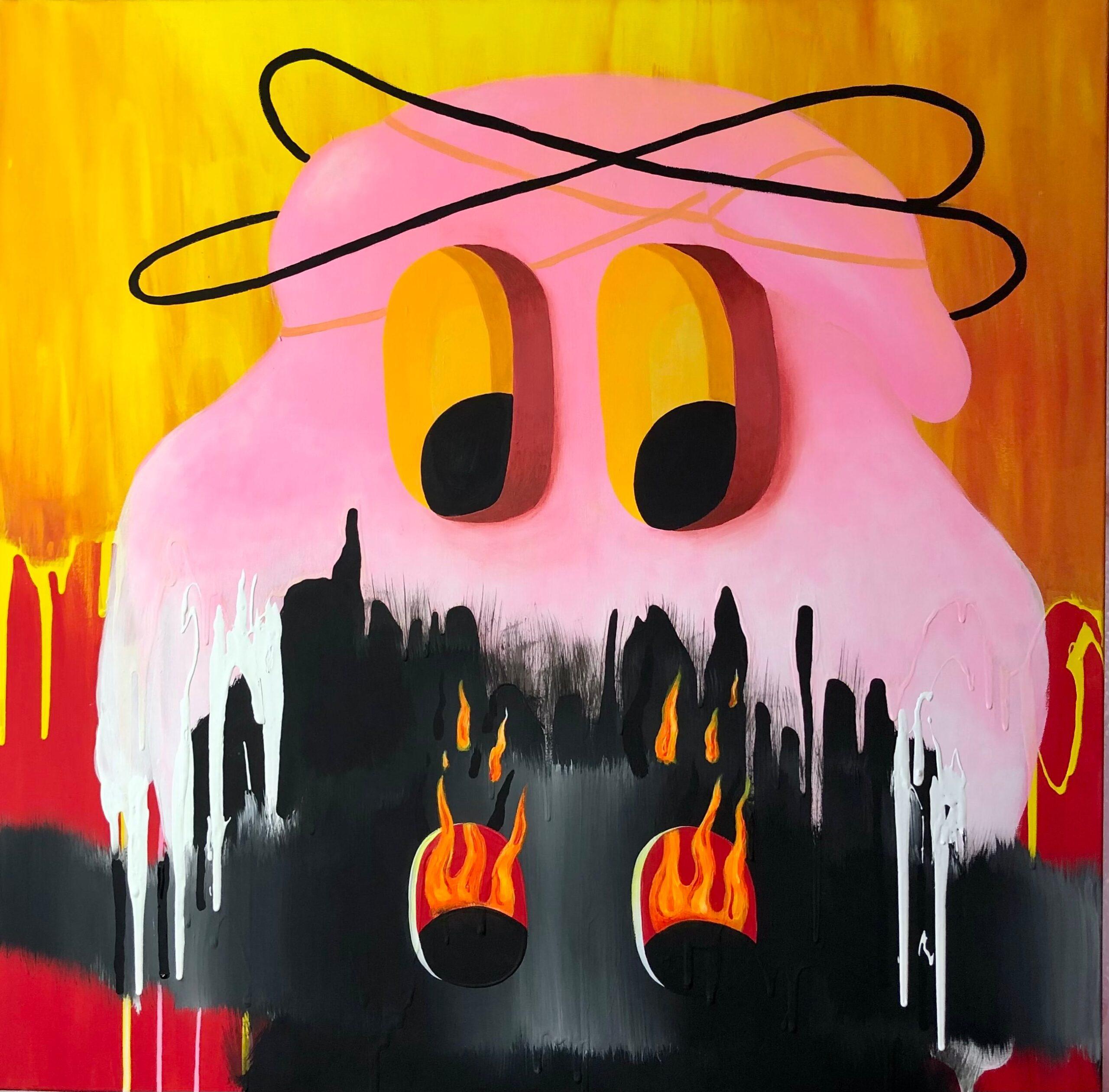 Sooty Slime by Anna Jánosi - Painting by Unknown