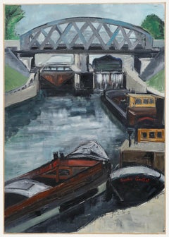 Sophie Grollet - French Mid 20th Century Oil, Saint Denis Lock