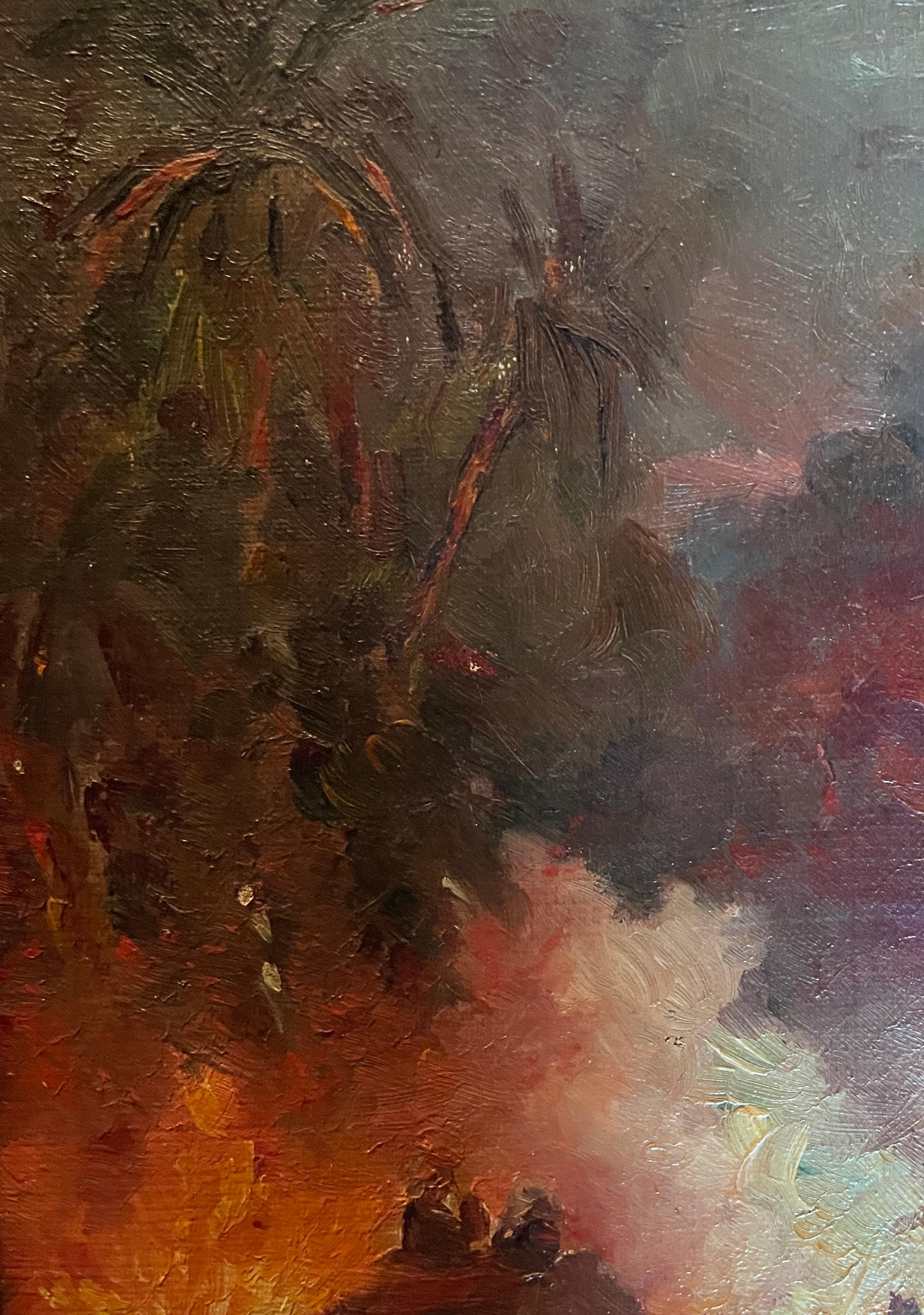 Untitled (South Indian Festival), oil on canvas, image size 41 x 27 cm, framed size 51cm x 38cm, c 1890 - 1920

Provenance: From a UK Collection
Exhibited at Grosvenor Gallery, London
A Certificate of Authenticity will be provided by Art 1821

A