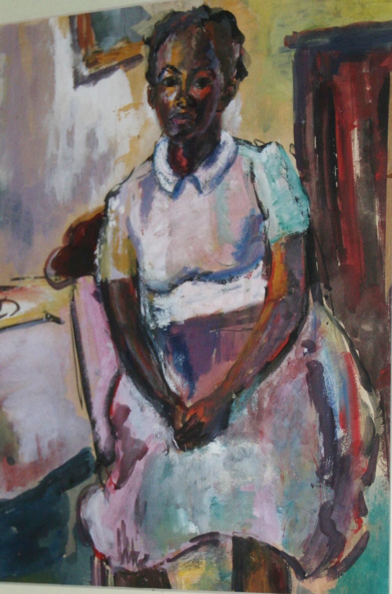 Southern Black Country Girl Oil Painting For Sale 1
