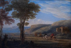 Southern Landscape with Riders: A Miniature Copper Masterpiece from the 1600s