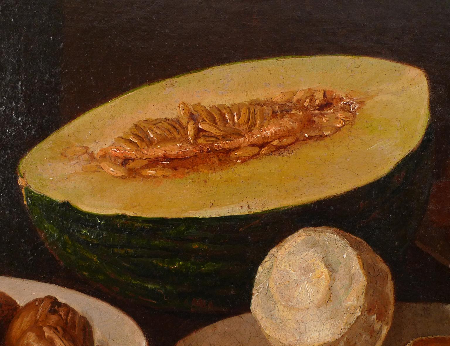 Olio su tela spagnolo del XVIII secolo 