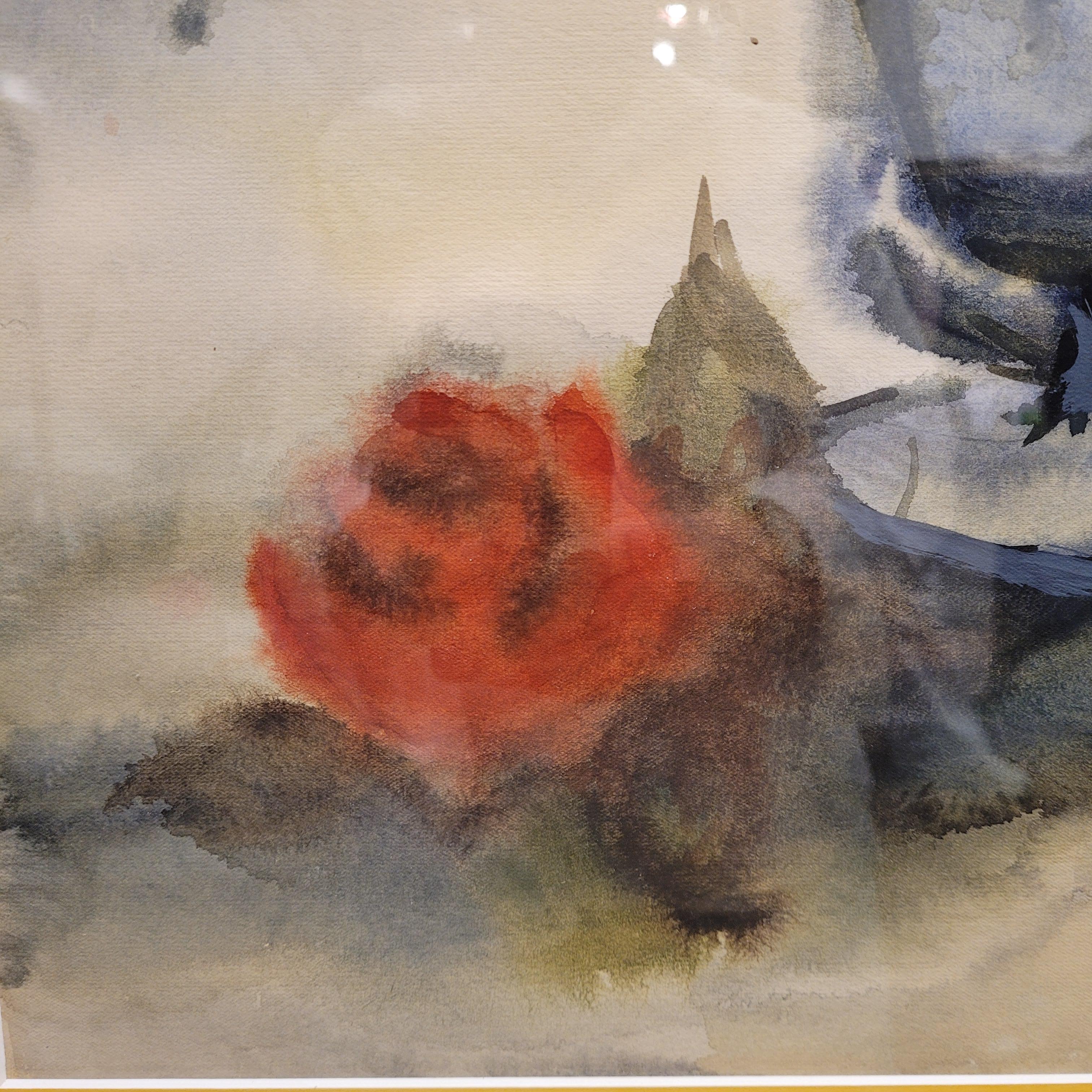 Spanische Gouache auf Papier 
