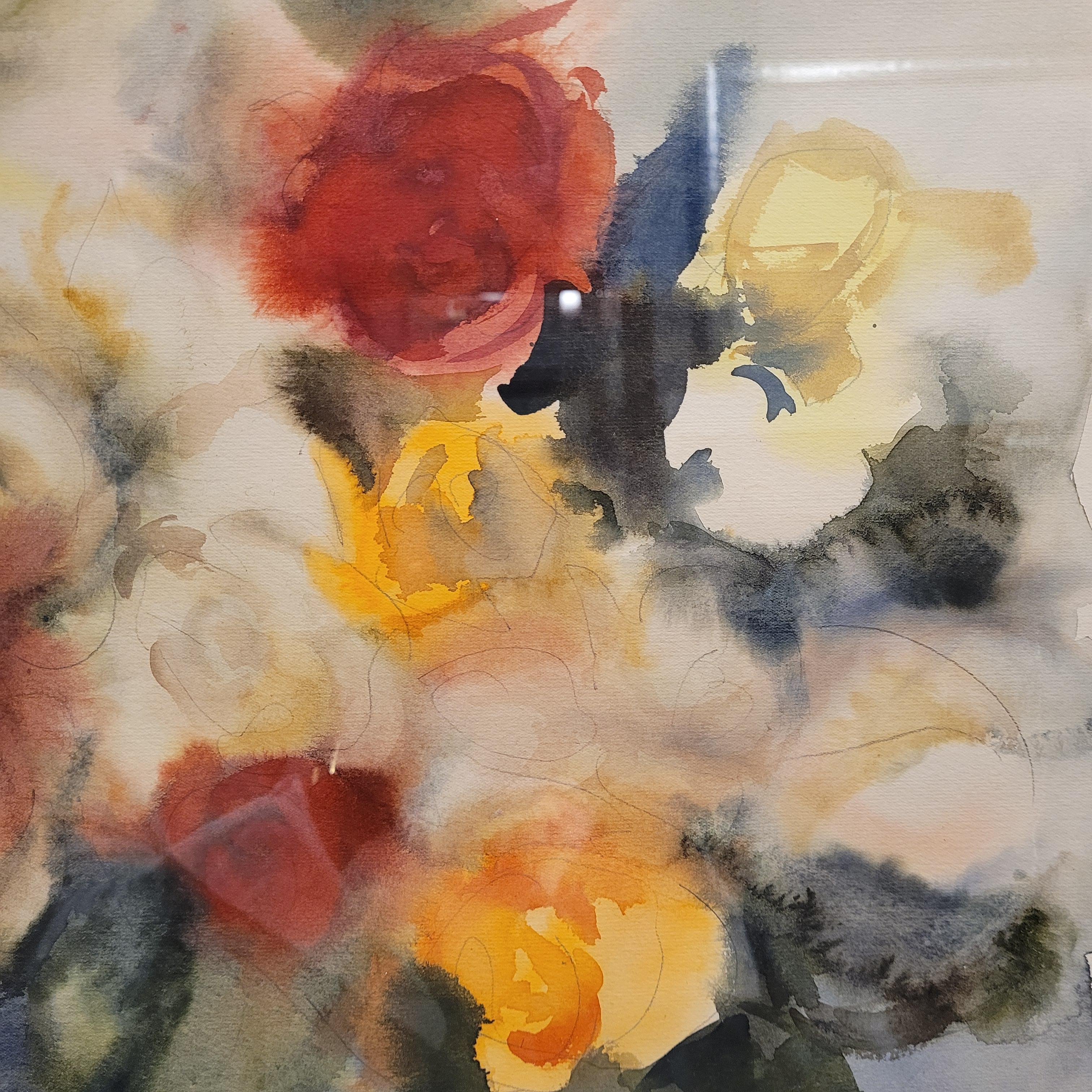 Spanische Gouache auf Papier 