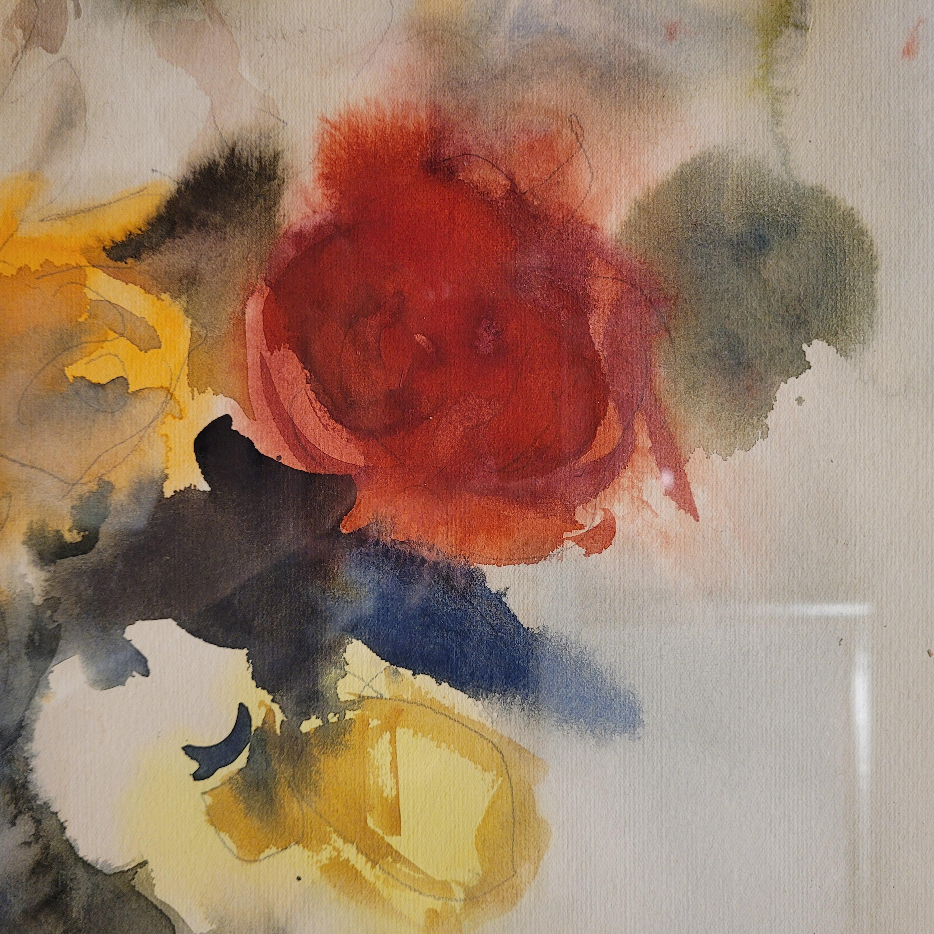 Spanische Gouache auf Papier 
