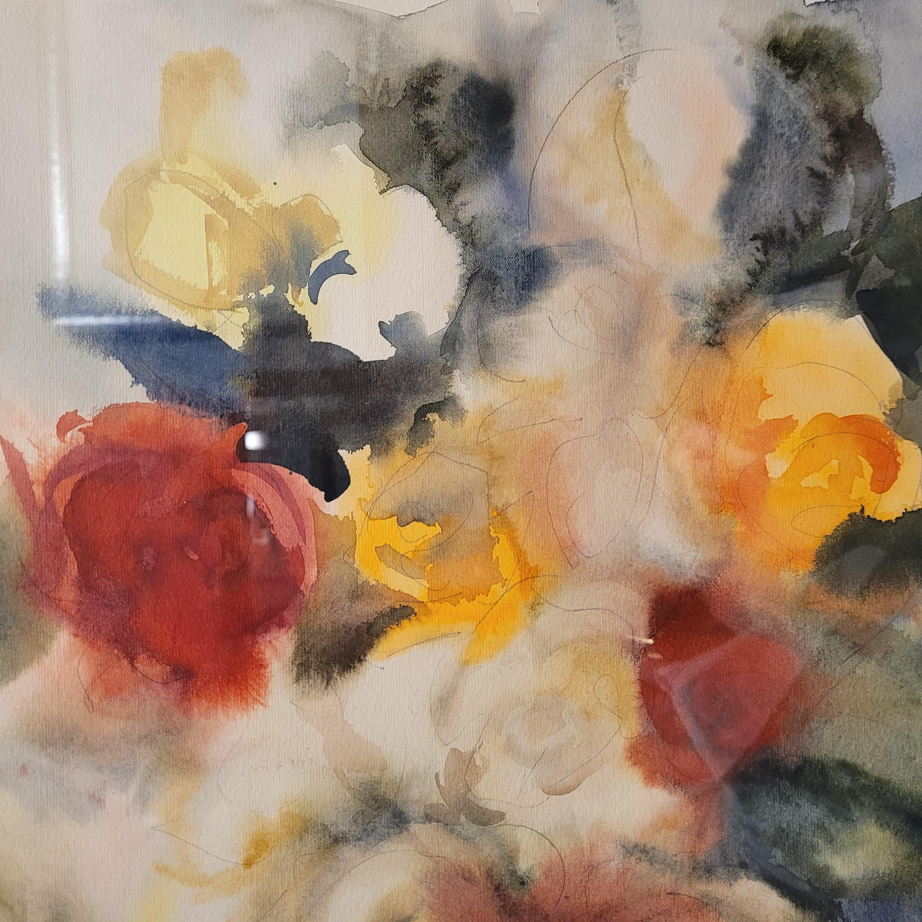Spanische Gouache auf Papier 