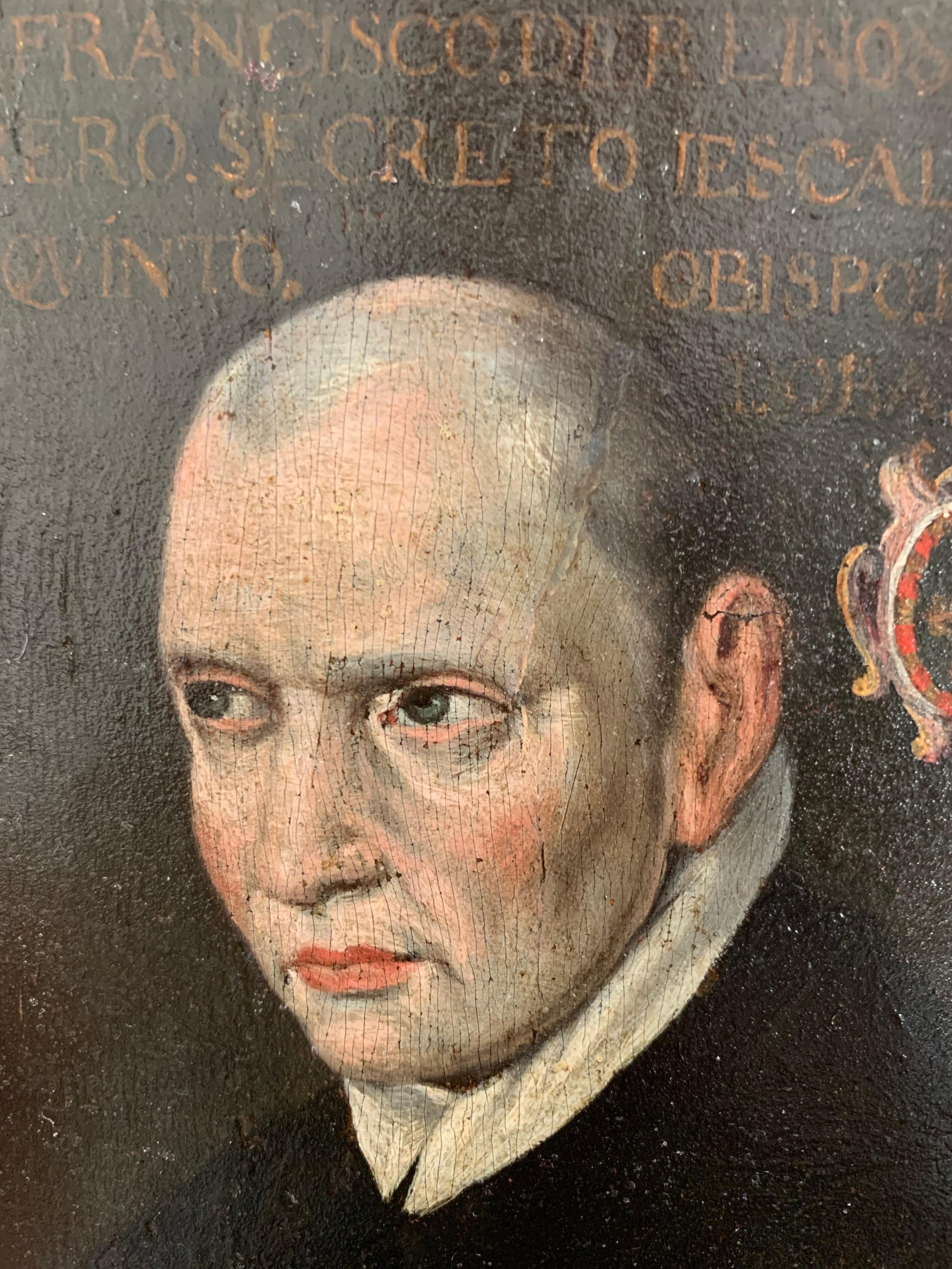 Escuela de español. Secretario del Papa Pío V, abad de Husillos, obispo de Córdoba. - Painting de Unknown