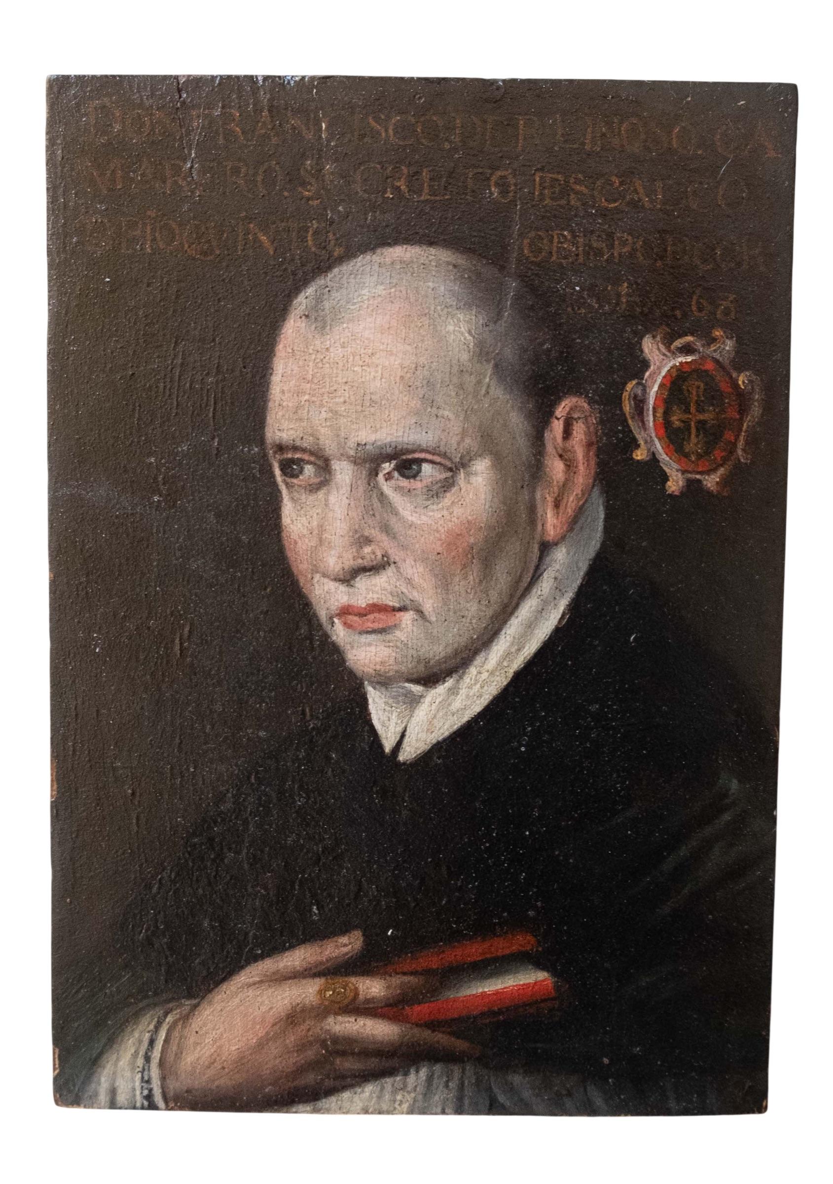 Spanish school. Secretary of Pope Pius V, abbot of Husillos, bishop of Córdoba.