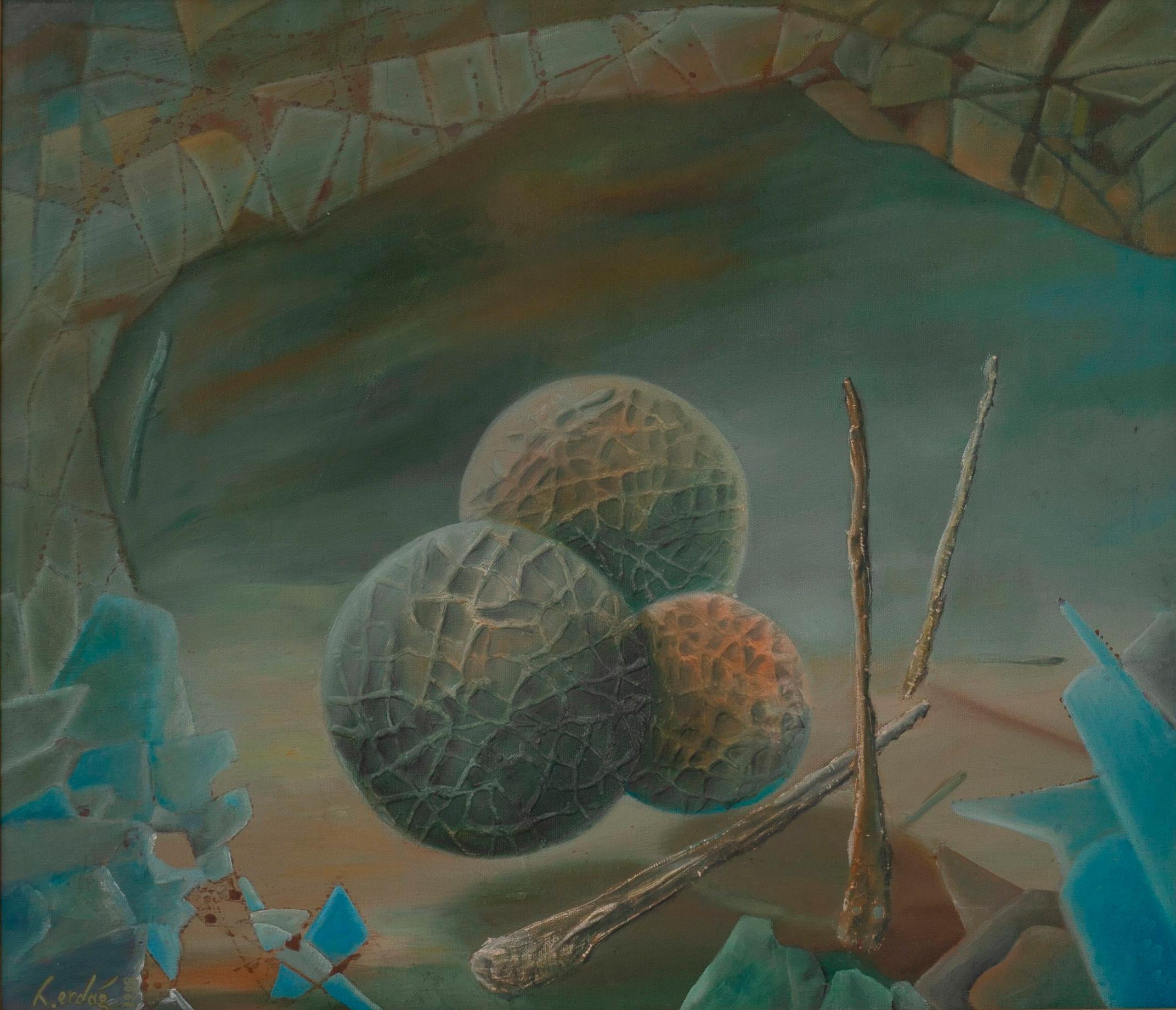 Spheres by Hüseyin Erdag - Painting by Unknown