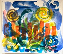 Espléndido, pintura acrílica sobre papel de Caren Furbeyre, 2023