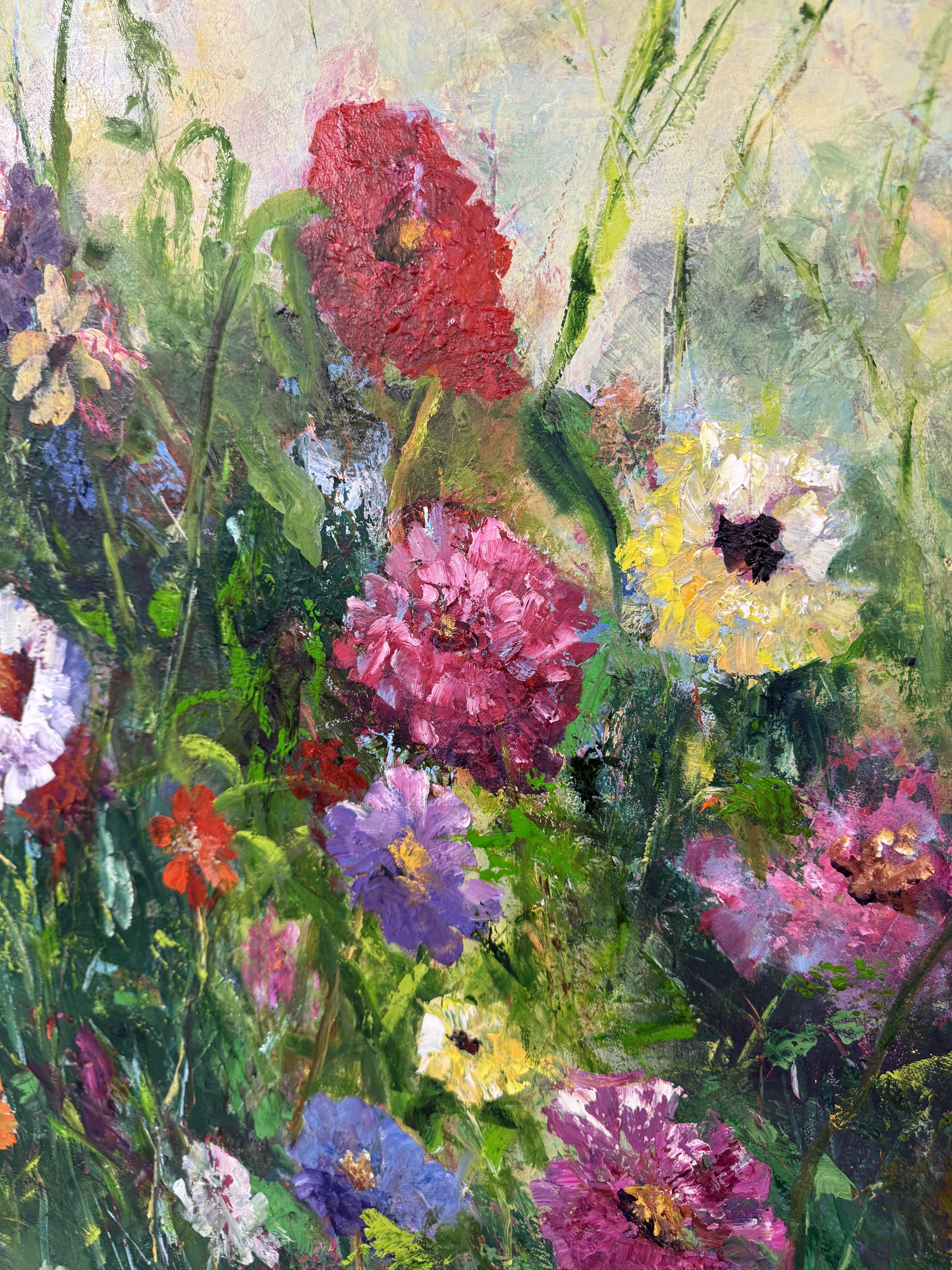 Goditi questo dipinto colorato che raffigura fiori selvatici in un campo. Per me la primavera porta con sé la felicità delle bellissime fioriture che spuntano in tutta la Louisiana. Questo quadro di fiori selvatici, Spring Flowers, porterà colore e
