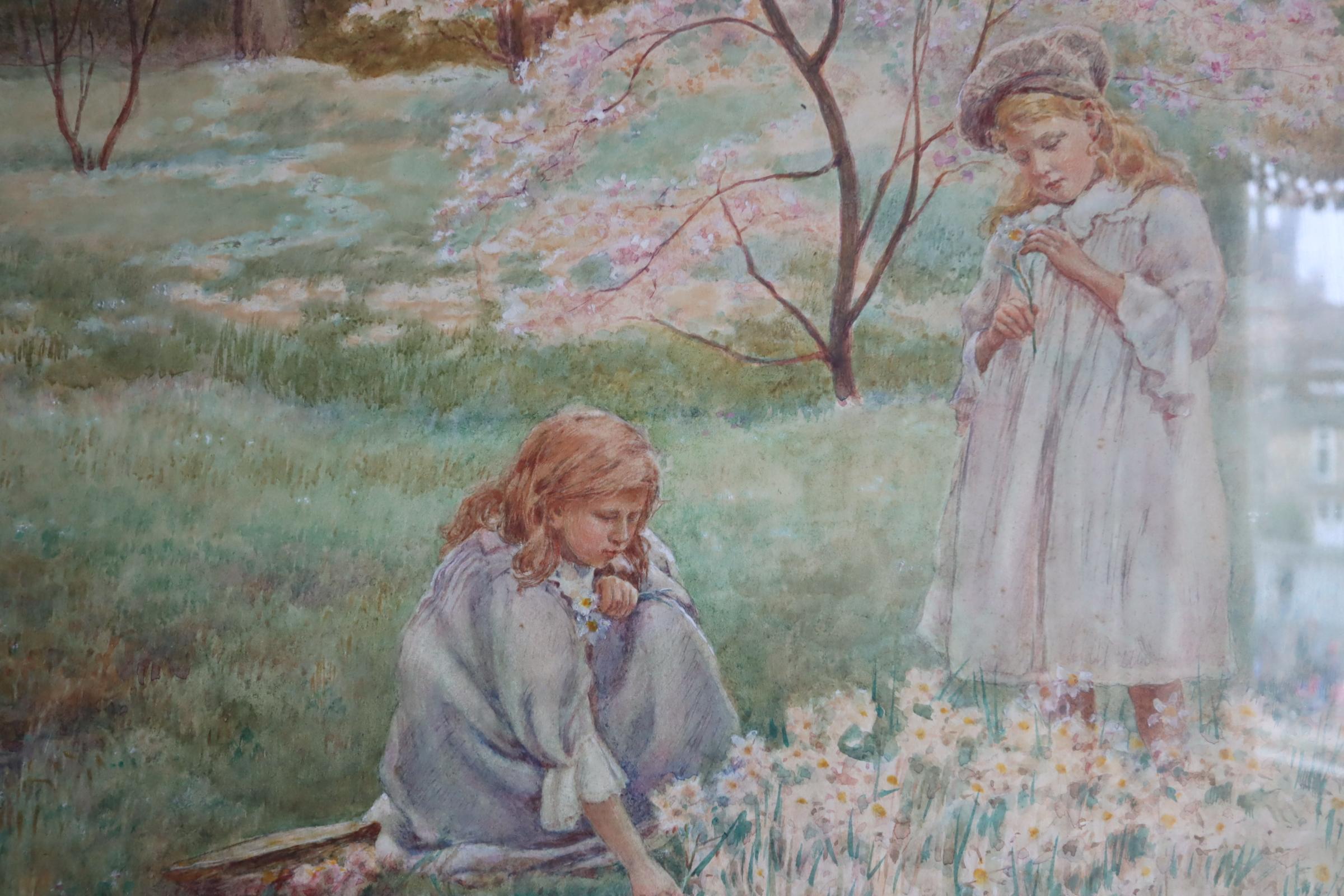 Spring Time Signed Judith Hill 1908 For Sale 1