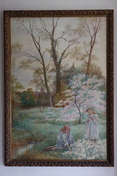 Spring Time Signed Judith Hill 1908