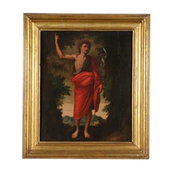 Antique St. John the Baptist Oil Painting 16th Century