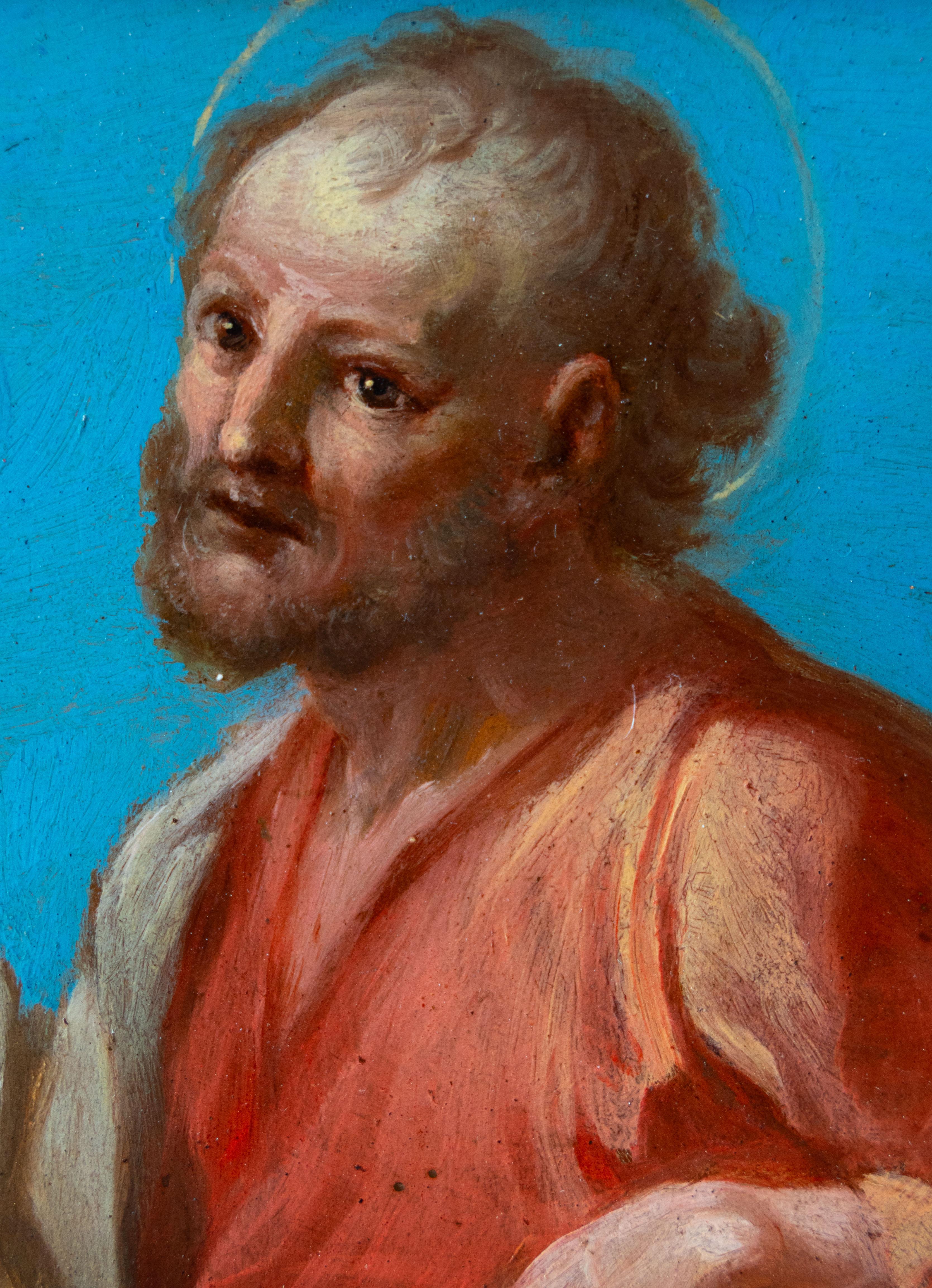 St Jude Thaddeus. Spanish school late 18th early 19th century For Sale 1
