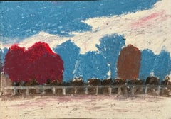 Des arbres bleus et rouges Park IV de Claudia Capri