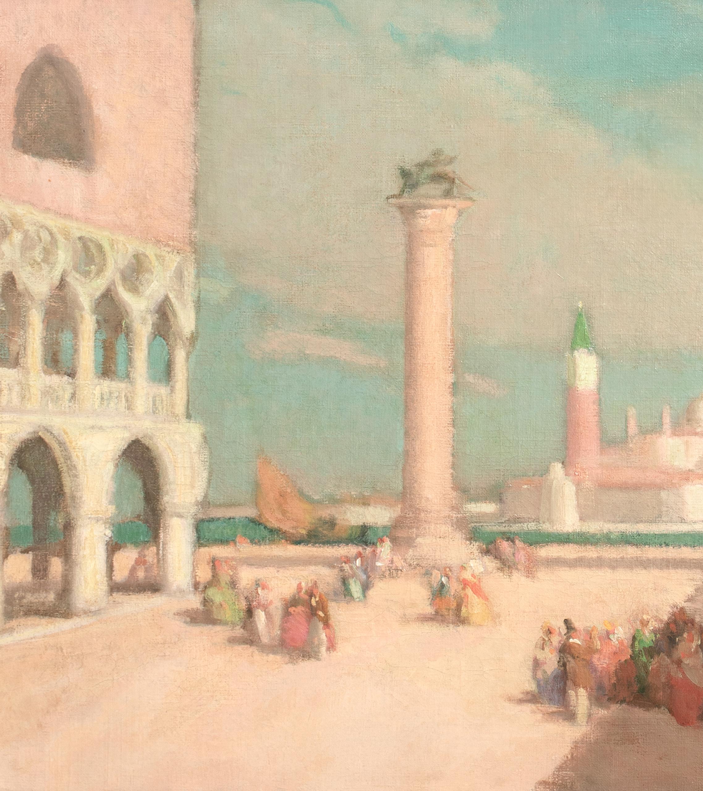 St Mark's Square, Venice, early 20th Century  Ferdinand Fargeot (1880-1957) For Sale 6