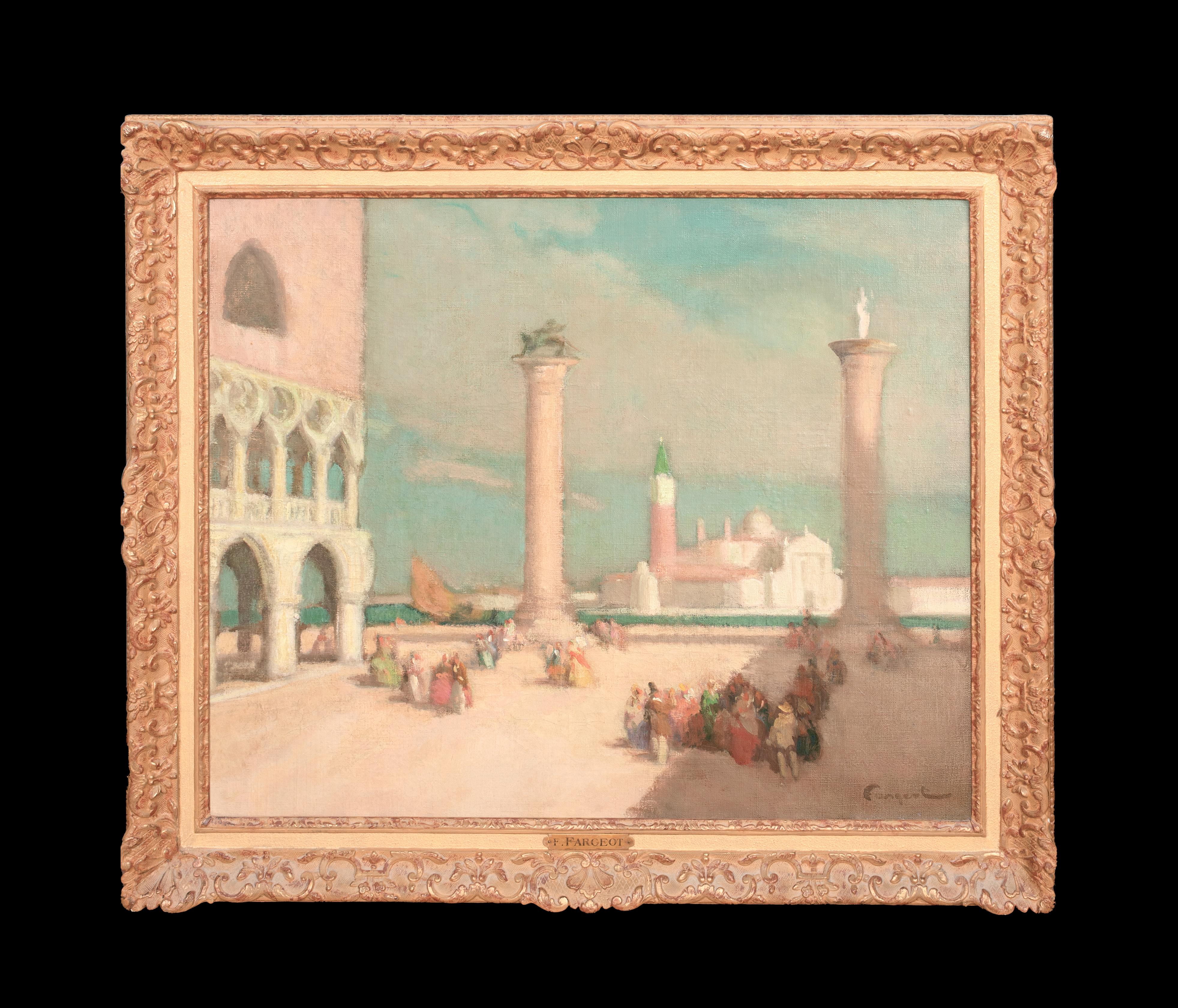 St Mark's Square, Venice, early 20th Century  Ferdinand Fargeot (1880-1957) - Painting by Unknown