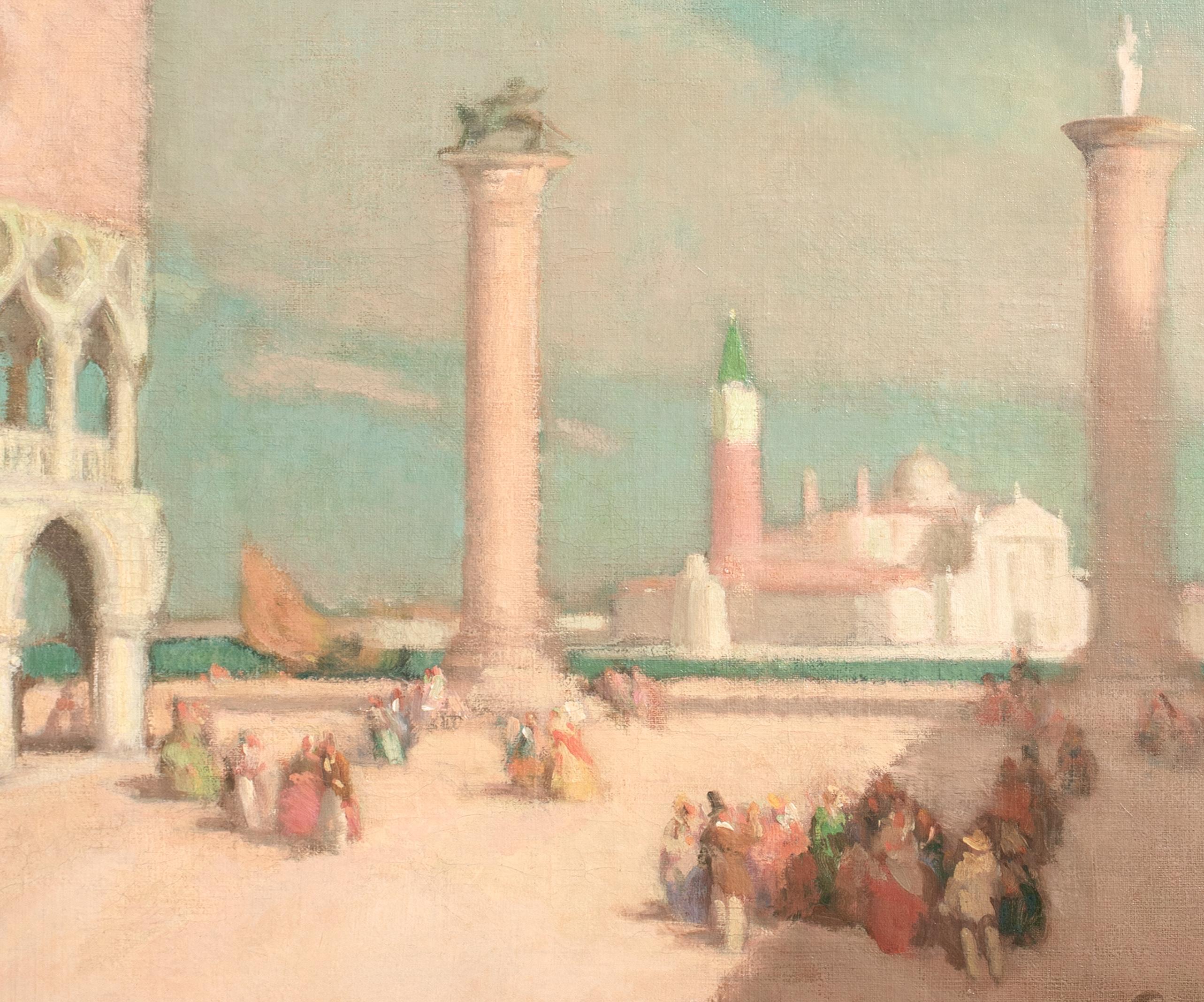 St Mark's Square, Venice, early 20th Century  Ferdinand Fargeot (1880-1957) For Sale 1
