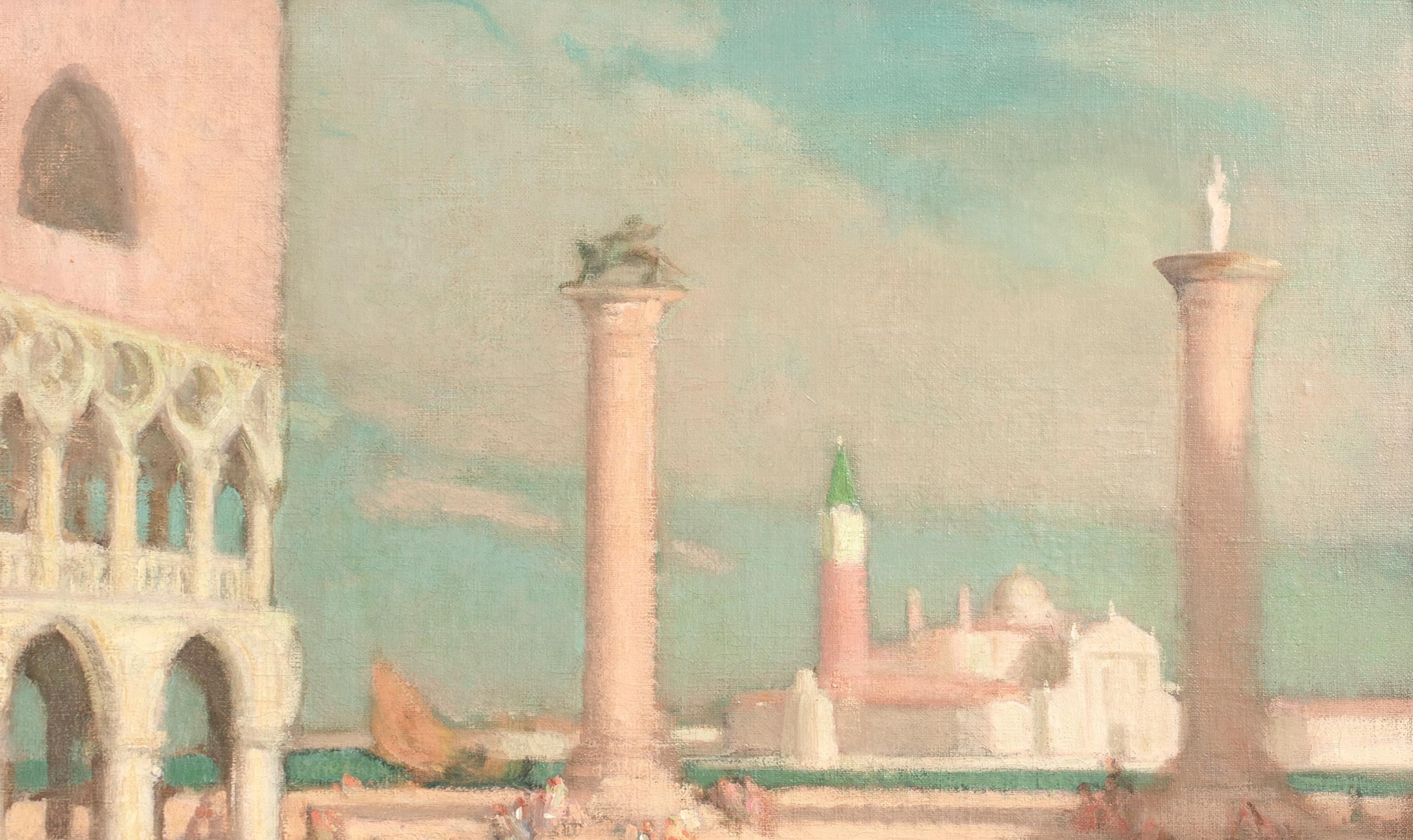 St Mark's Square, Venice, early 20th Century  Ferdinand Fargeot (1880-1957) For Sale 3