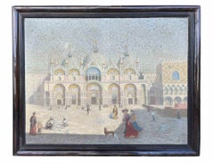 Antique St. Marks Venice - Original Painting - 1910s