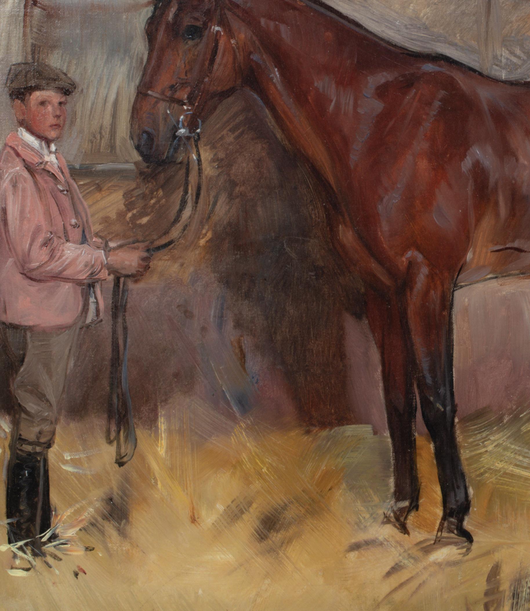 Stalliere e cavallo, XIX secolo  di Ludwig KOCH (1866-1934) 4