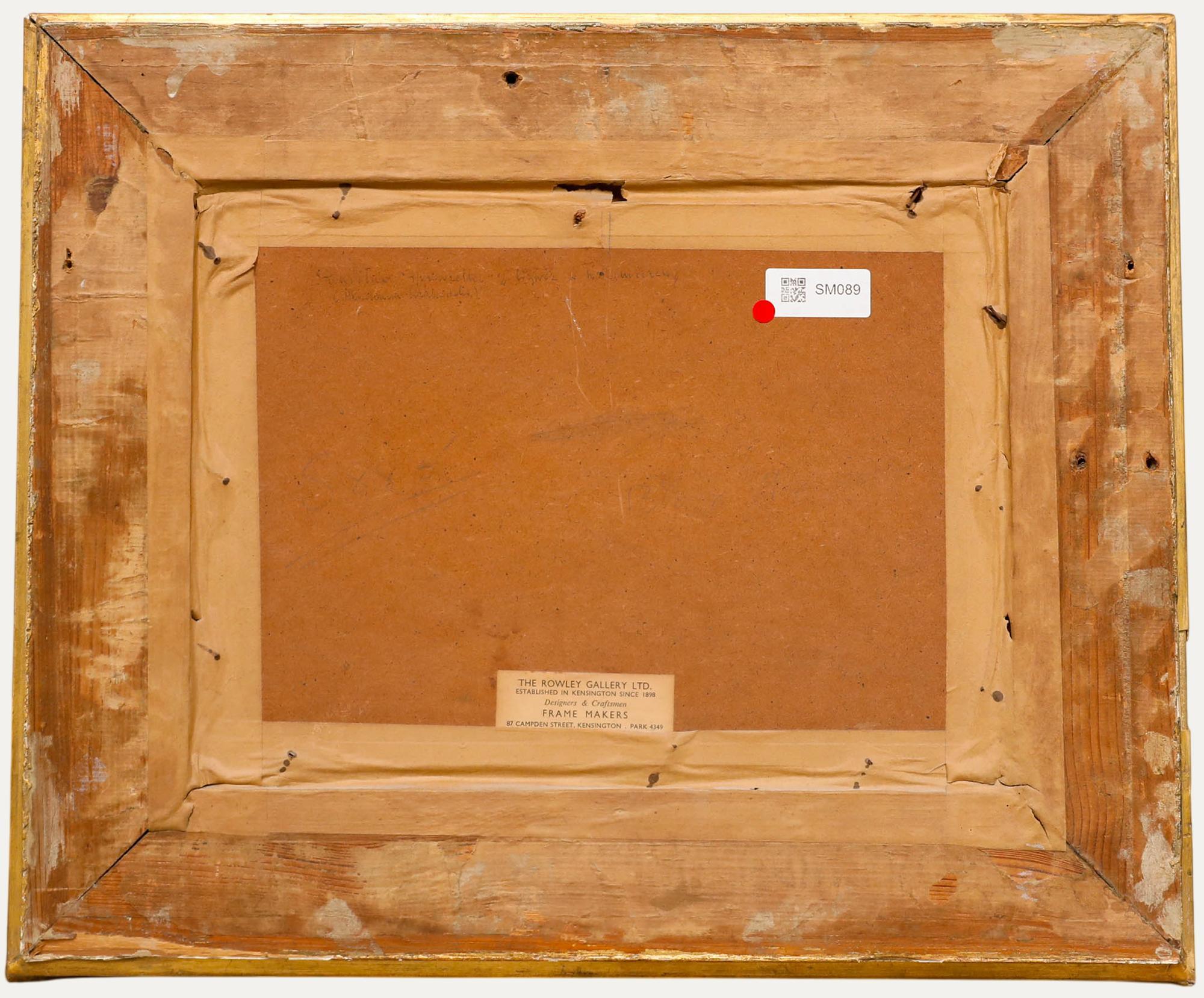 Stanisław Appenzeller (1901-1980) - Gerahmtes Öl, Liebende im Wald (Braun), Landscape Painting, von Unknown