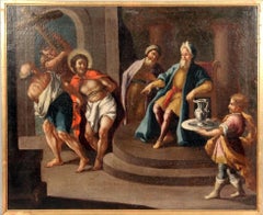 Antique Stations of the Cross or the Way of the Cross or Via Crucis XVII Sec. Oil Paint
