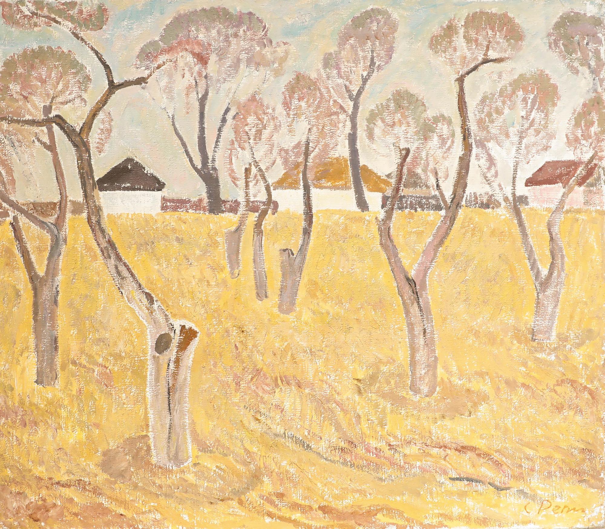 Stefan Iosifovich Repin (b.1921) - 1985 Oil, Grove of Trees - Painting by Unknown