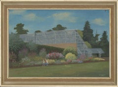 Stewart Charles Hine (1928-2018) - 1994 Oil, New Temperate House, Savill Garden