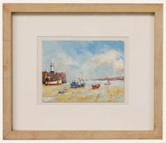Vintage Stewart Middlemas (b.1944) - 20th Century Oil, Smeaton's Pier, St Ives