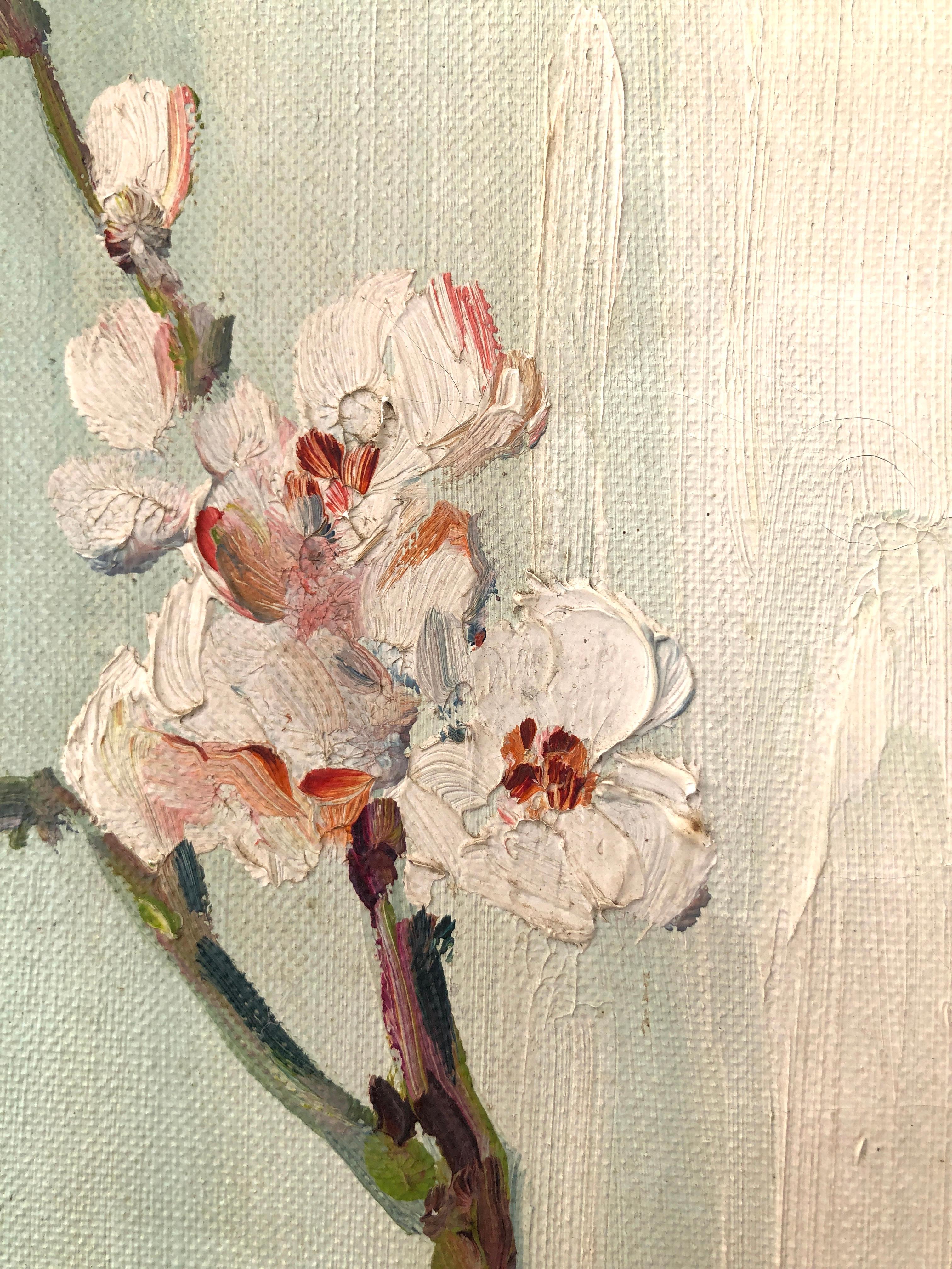 Stillleben Blumen Rosen Öl auf Leinwand Gemälde im Angebot 1