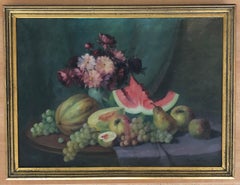 Nature morte fruits et fleurs