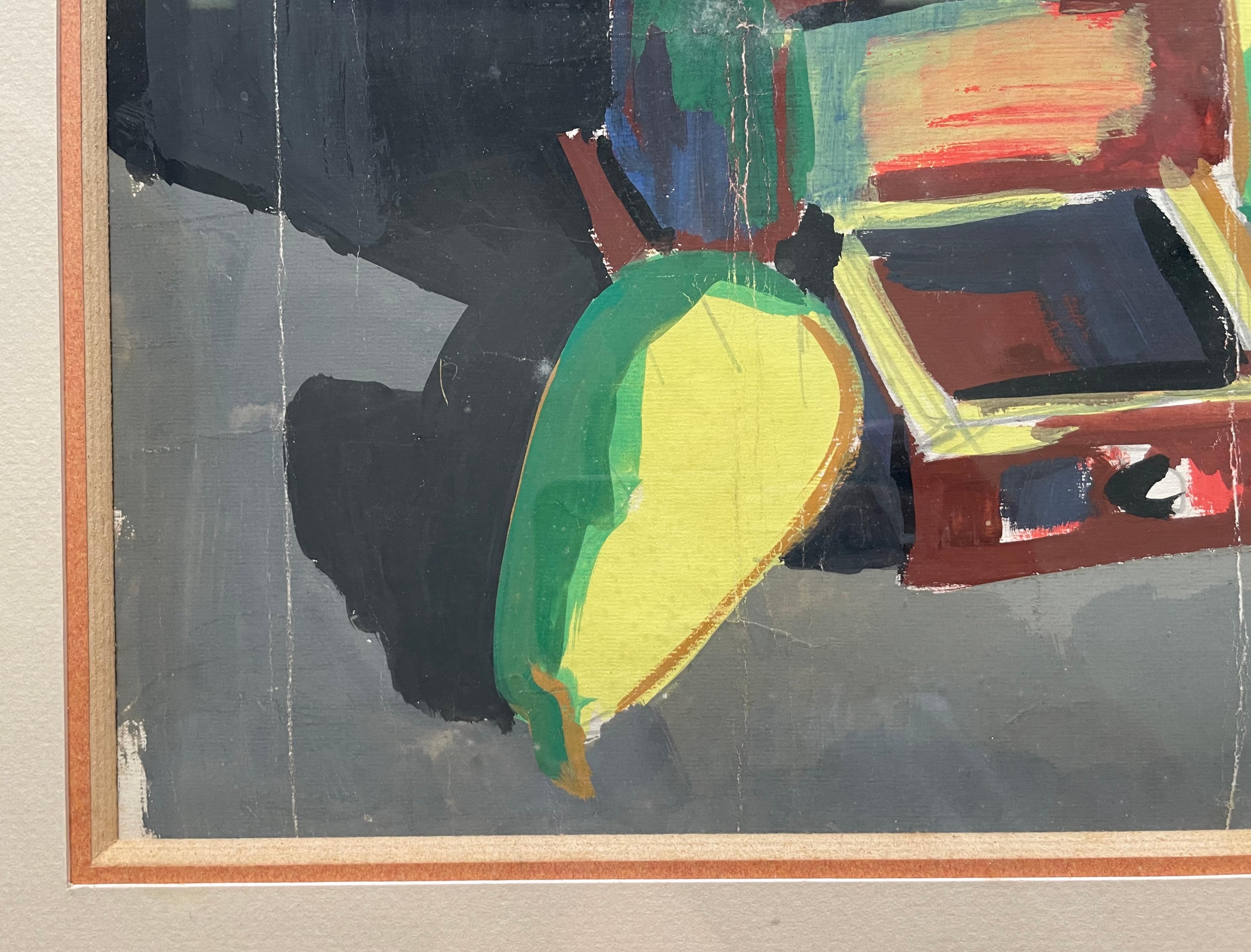 Stillleben, Gouache Signiert Soulié im Angebot 3