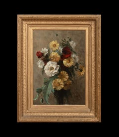 Still Life Of A Bouquet Of Summer Flowers, 19th Century  by Matthijs MARIS