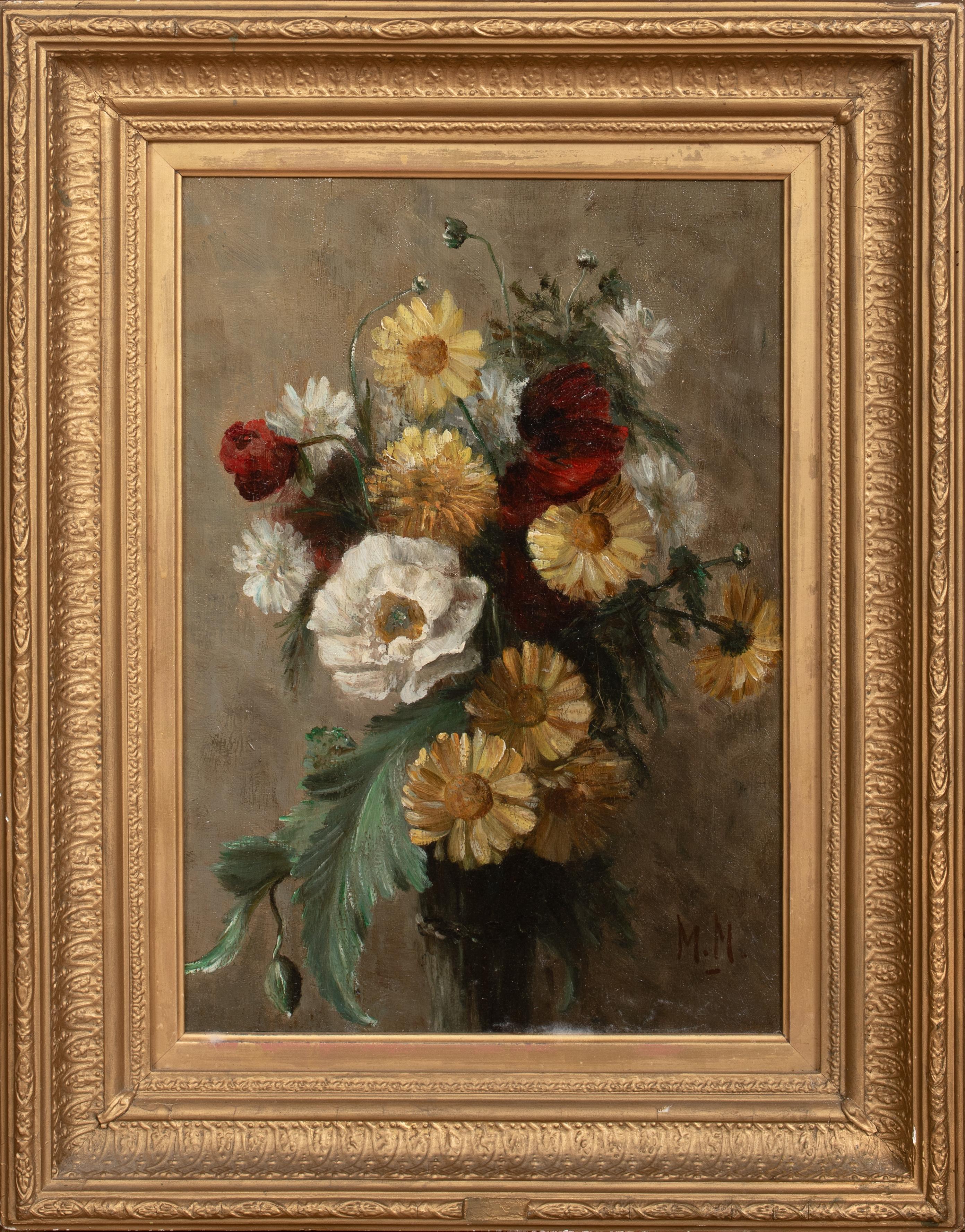 Stillleben mit einem Sommerblumenstrauß, 19. Jahrhundert  von Matthijs MARIS