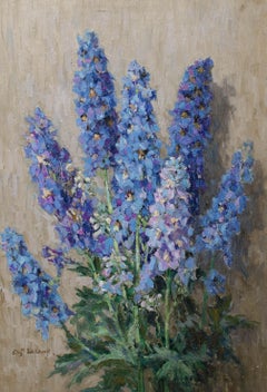 Natura morta di delfini blu, 1900 circa  di ELIZABETH WHITEHEAD (1854-1934)