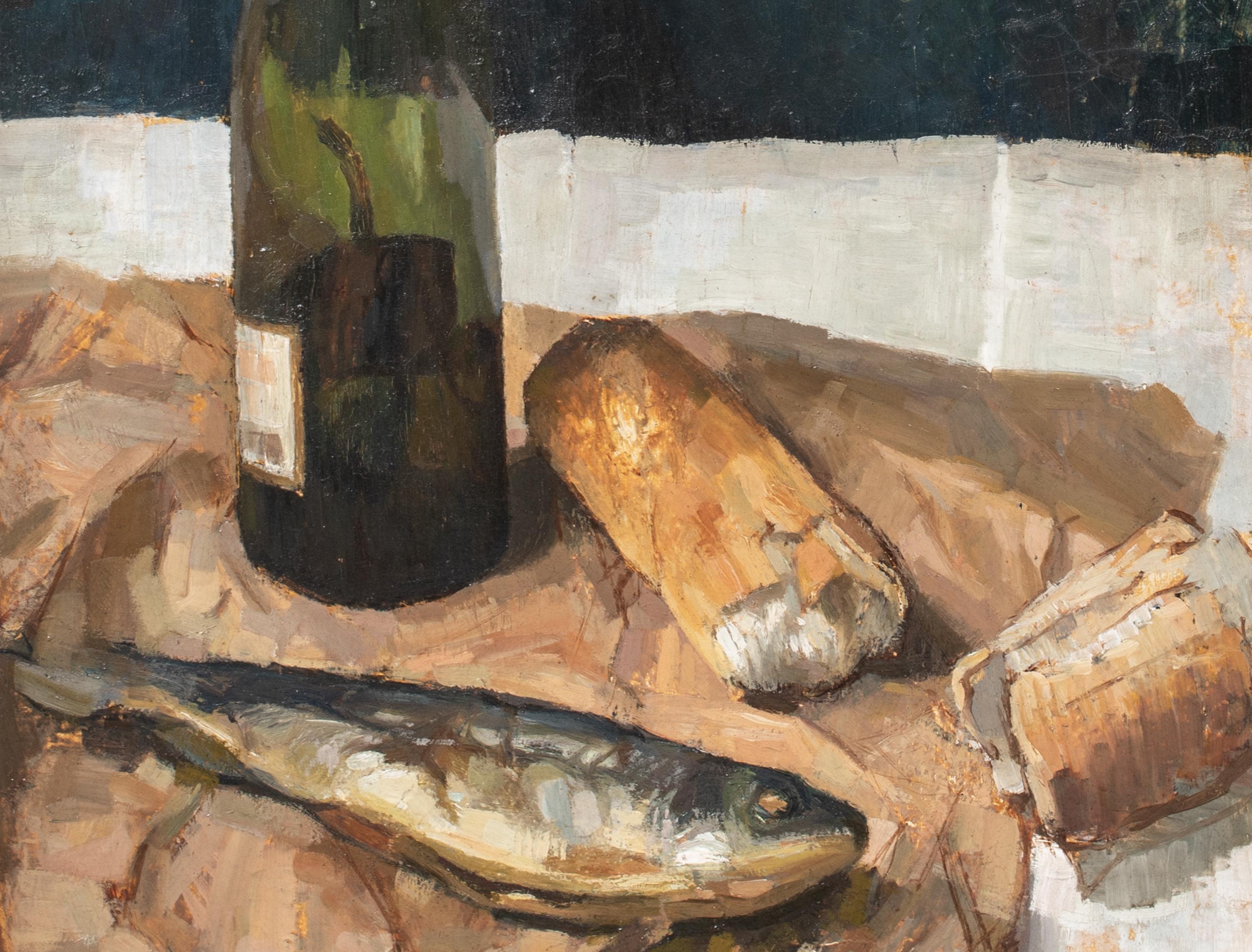 Bodegón de pan, vino y pescado, principios del siglo XX Giorgio MORANDI (1890-1964) 7