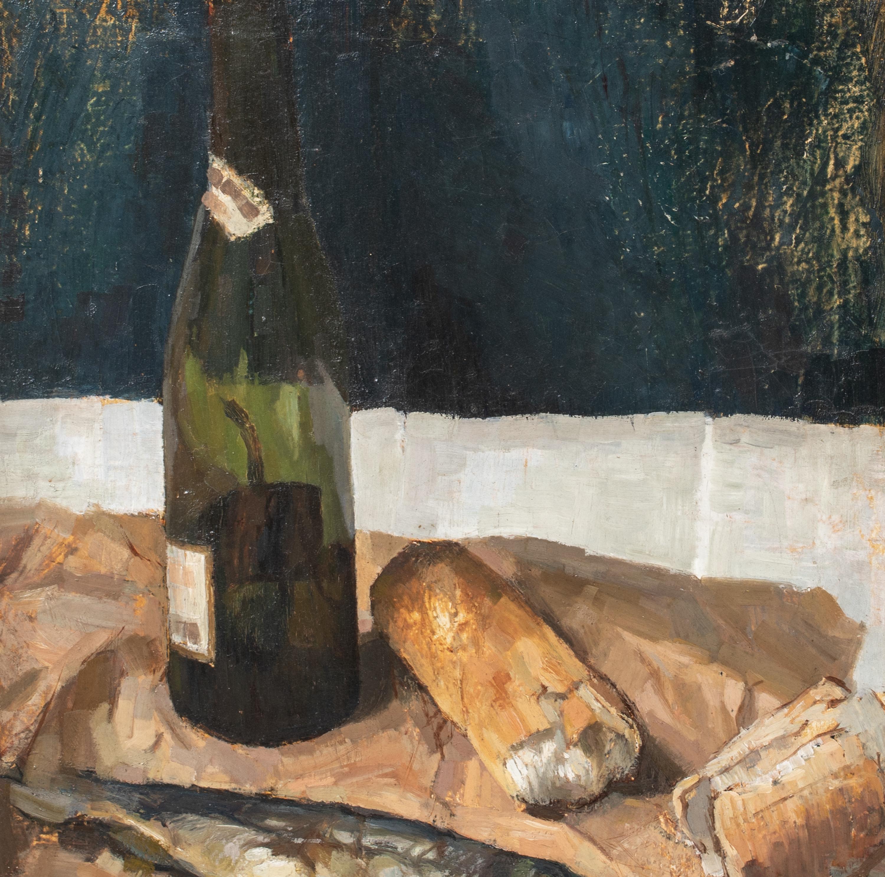 Bodegón de pan, vino y pescado, principios del siglo XX Giorgio MORANDI (1890-1964) 3