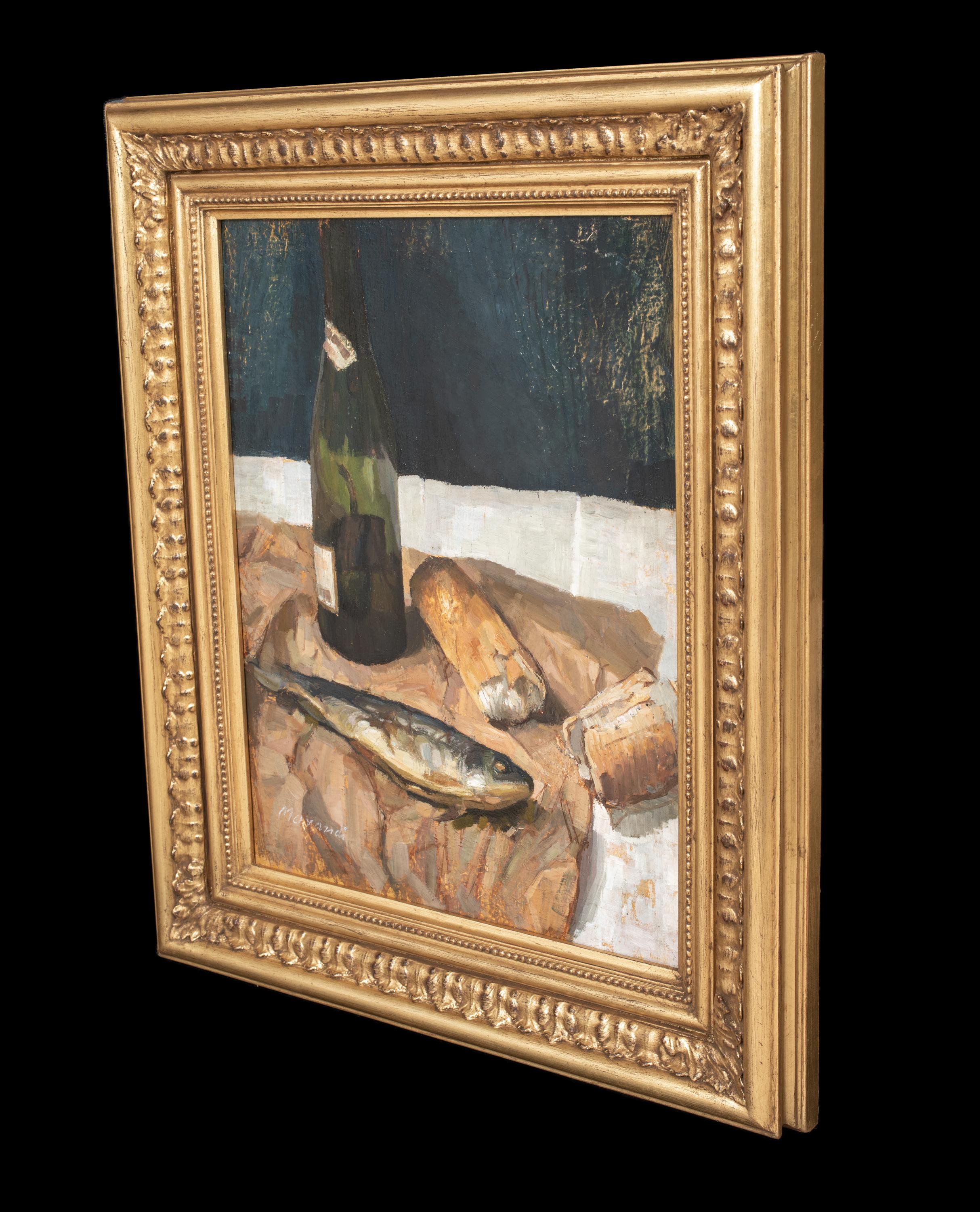 Bodegón de pan, vino y pescado, principios del siglo XX Giorgio MORANDI (1890-1964) 5