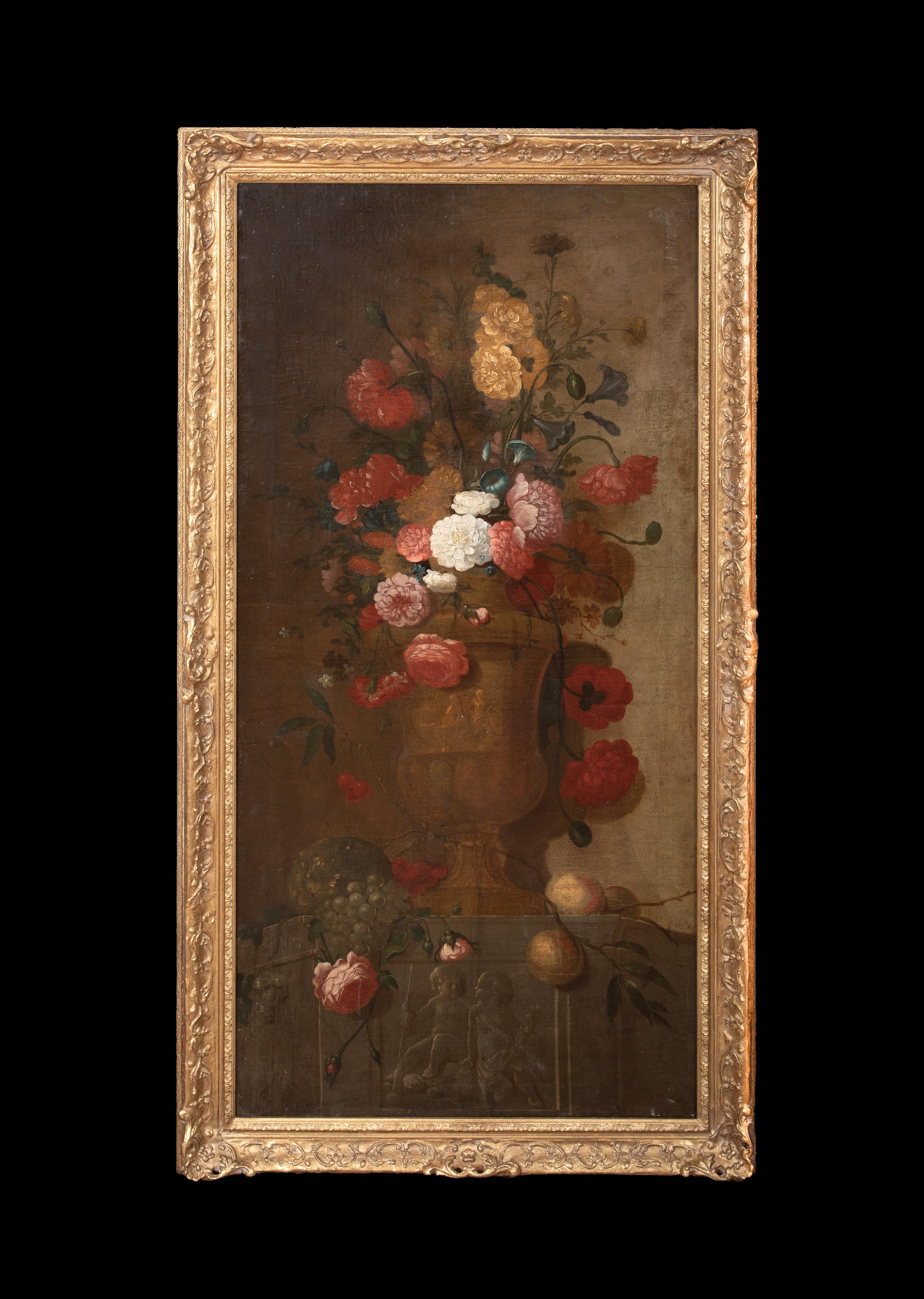 Still Life of Flowers, 17th Century  Dutch School - Painting by Unknown