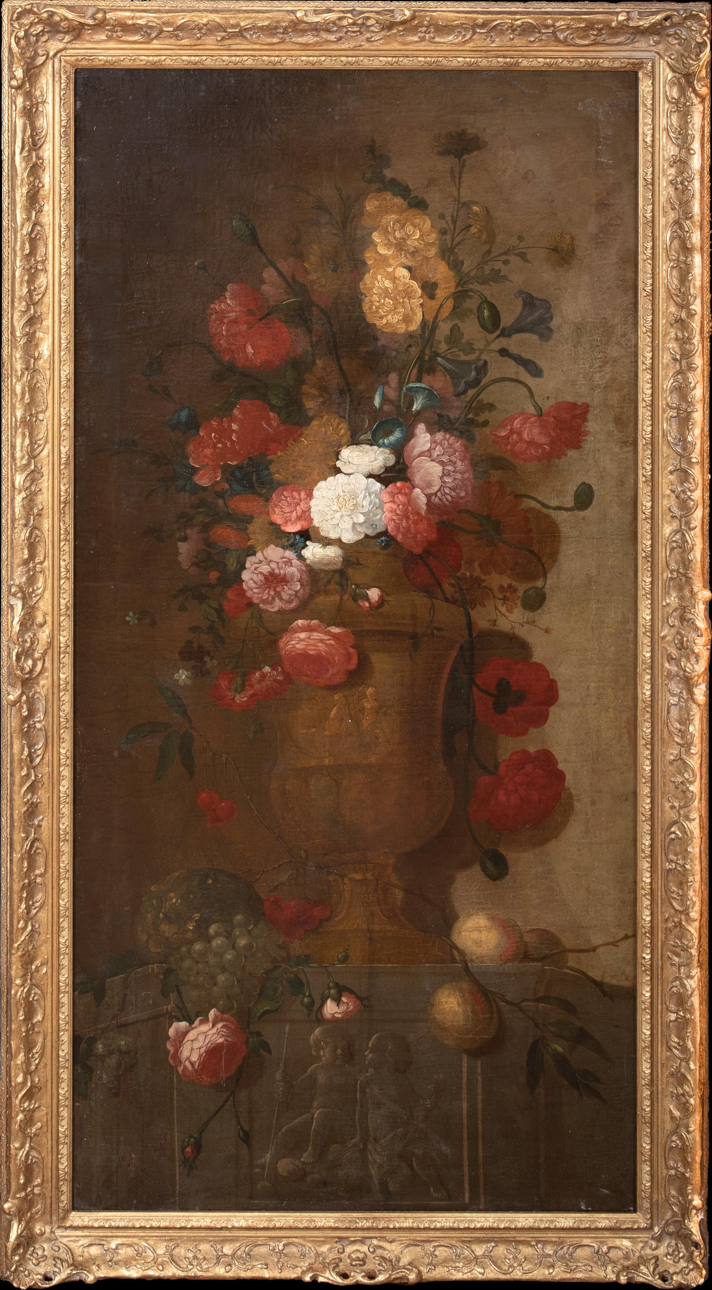 Unknown Still-Life Painting - Still Life of Flowers, 17th Century  Dutch School