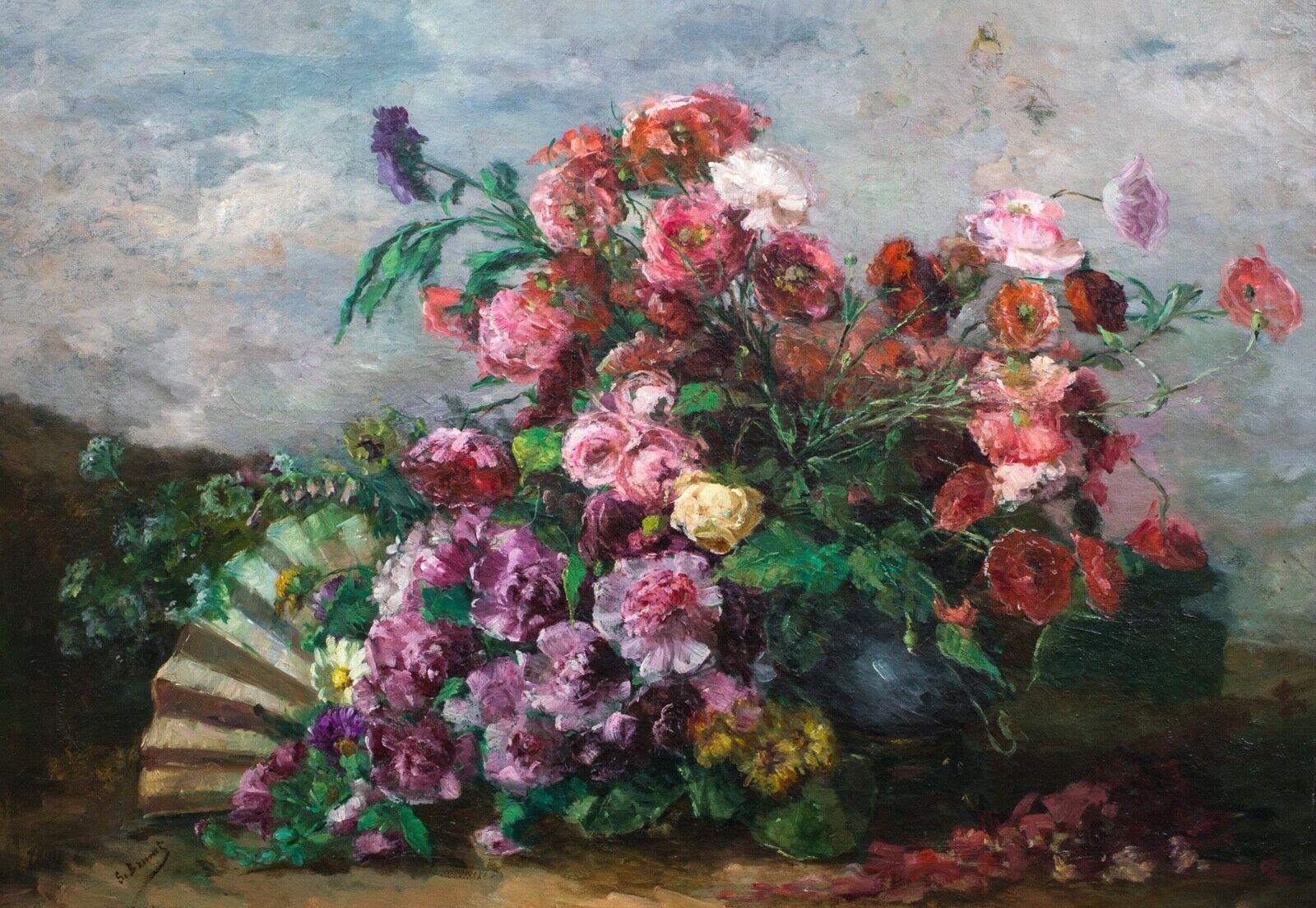 Still Life Of Flowers, 19th century  - Painting by Unknown