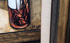 Still Life of Peaches, Mid Century Mondern