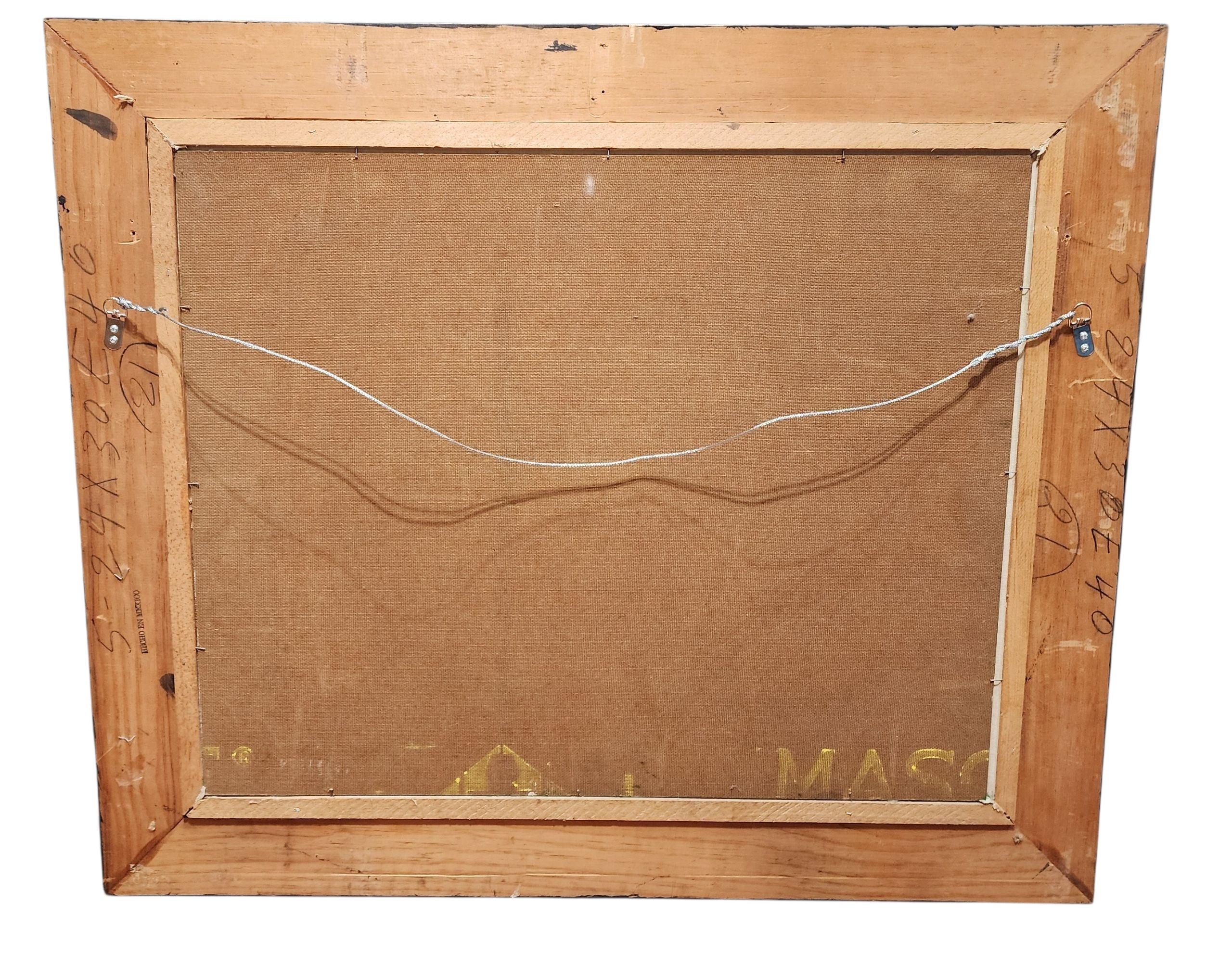 Stilleben mit Pfirsichen, Mid Century Mondern (Amerikanische Moderne), Painting, von Unknown