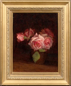 Nature morte de roses roses, XIXe siècle 