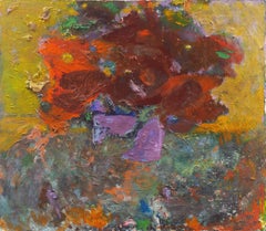 'Still Life of Poppies', Mid-century, American School Expressionist Floral Oil
