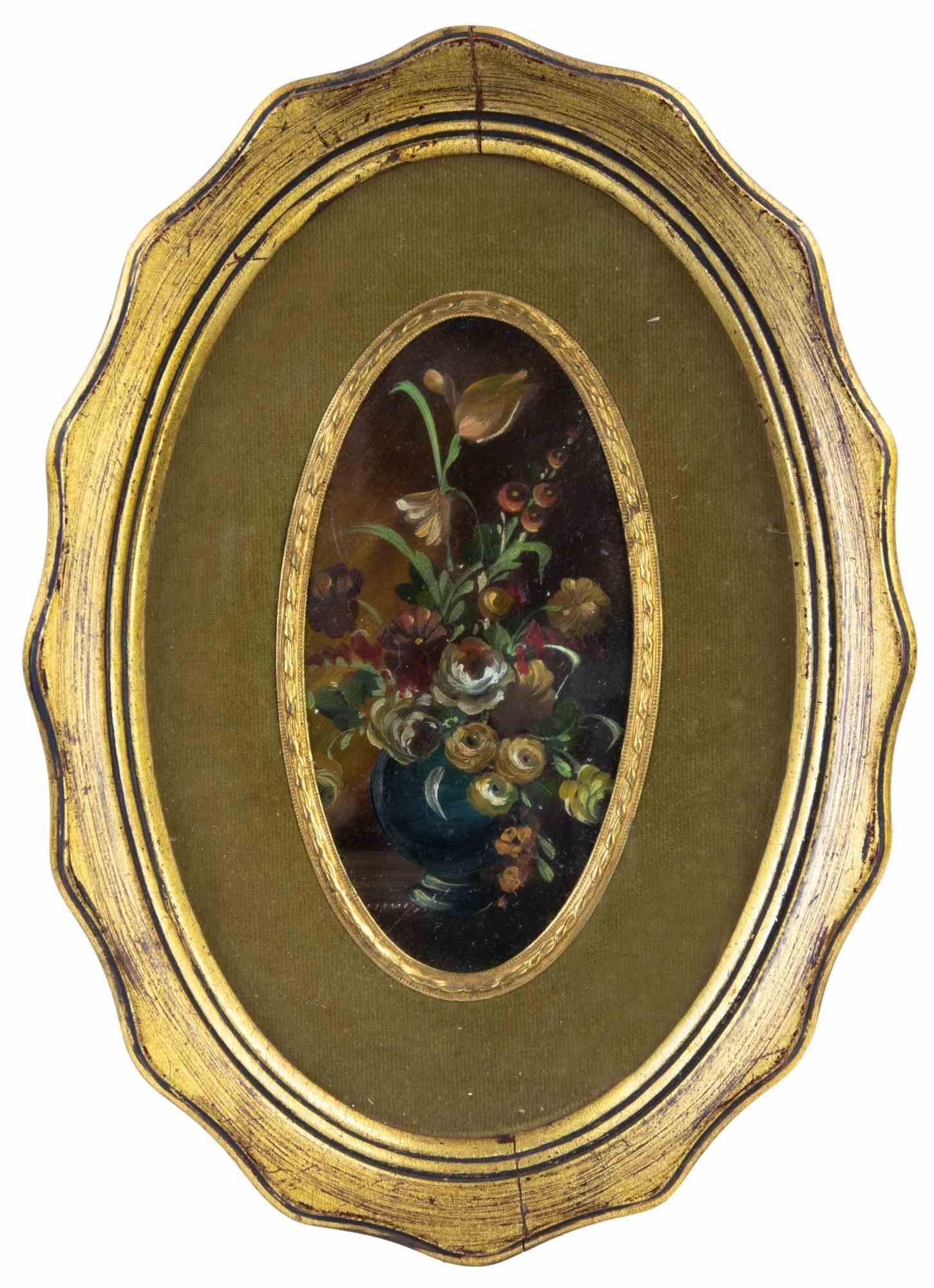 Unknown Figurative Painting – Stilleben  Ölgemälde auf Leinwand – Ende des 19. Jahrhunderts